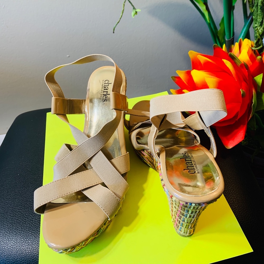 Charles By David Charles Multi Color Wedge Heels - image 4